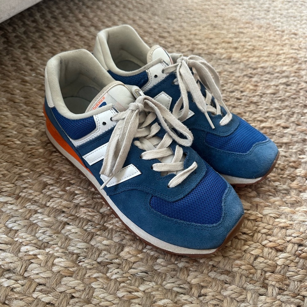 New Balance Blue and White Sneakers